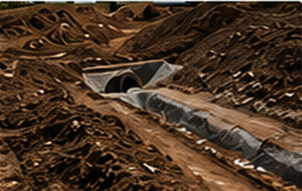 Civil drainage trench