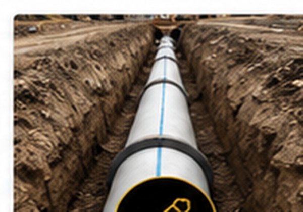 Pipe laying in drainage trench